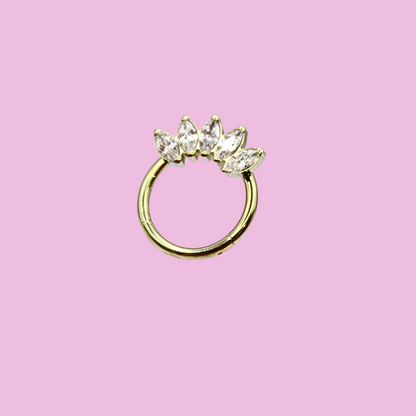 Aro clicker "Marquise" - Titanio