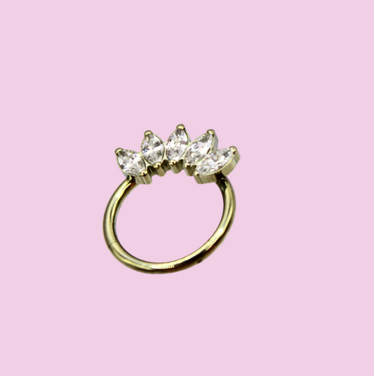 Aro clicker "Marquise" - Titanio
