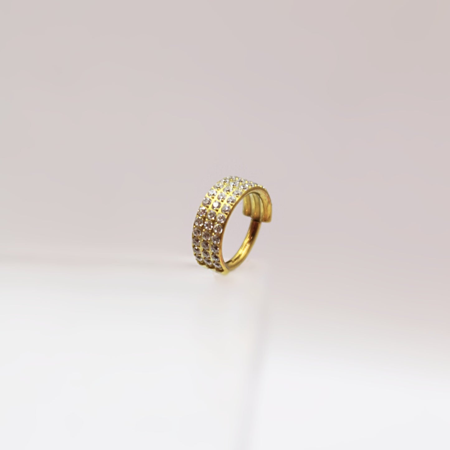 Aro Clicker "MATISSE" Titanio- Dorado