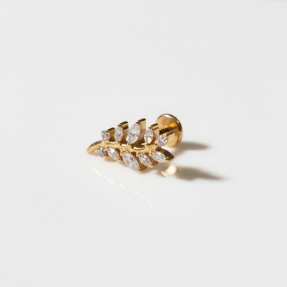 Piercing Fila Hojitas - Titanio (Labret)