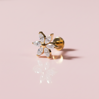 Piercing  Margarita Blanca - Titanio GI (Labret)