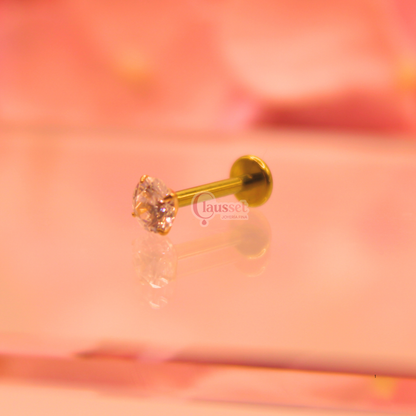 Labret básico zirconia 2.5mm  - Titanio