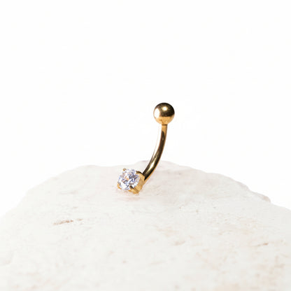 Piercing Banana deluxe  - Titanio (Recubrimiento PVD GOLD)