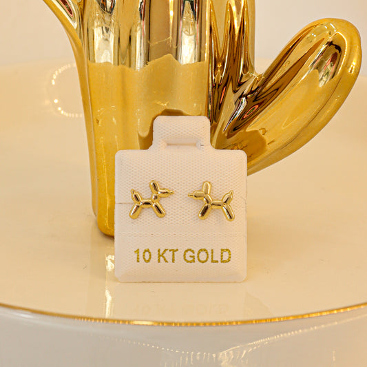 Broquel Perrito Globo Oro 10K