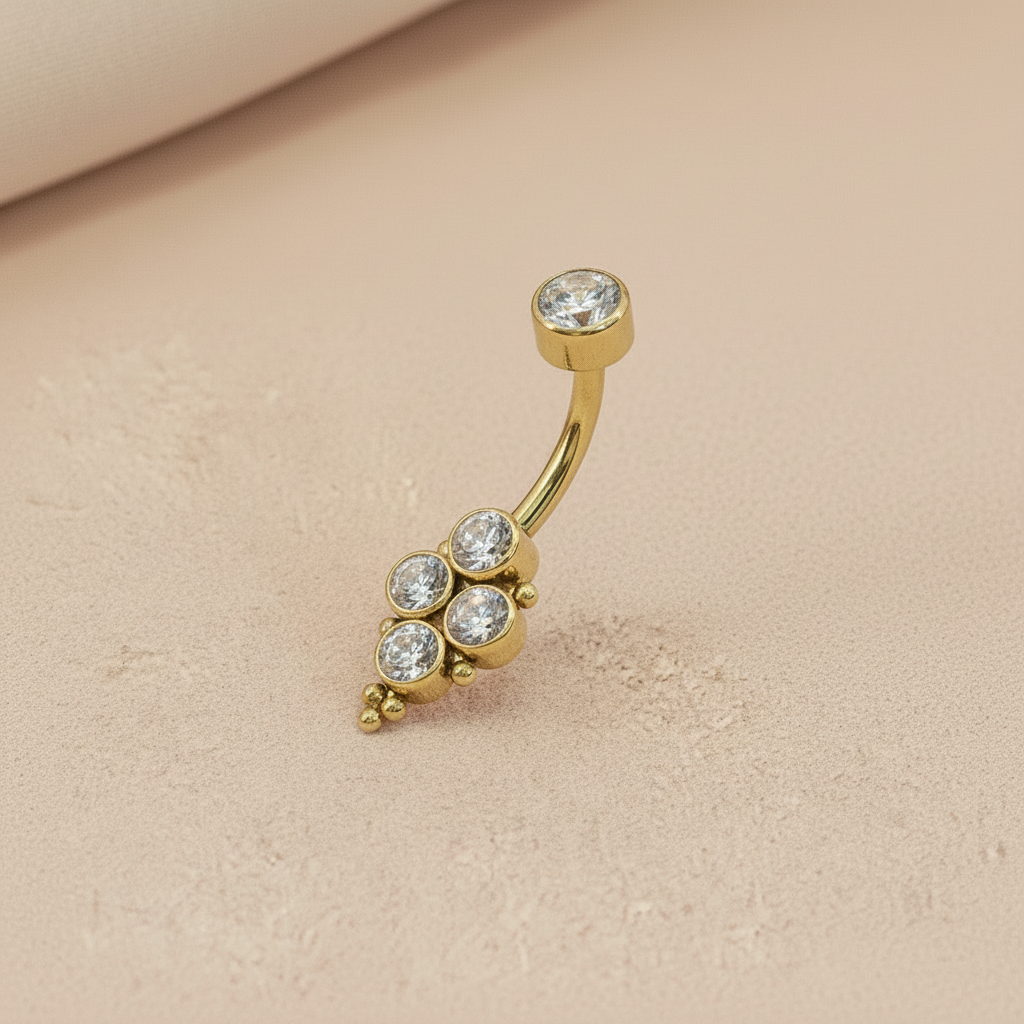 Piercing para Ombligo Racimo - Titanio