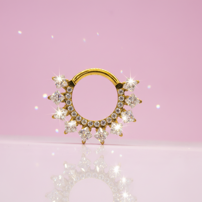 Piercing Aro clicker Sol - Titanio