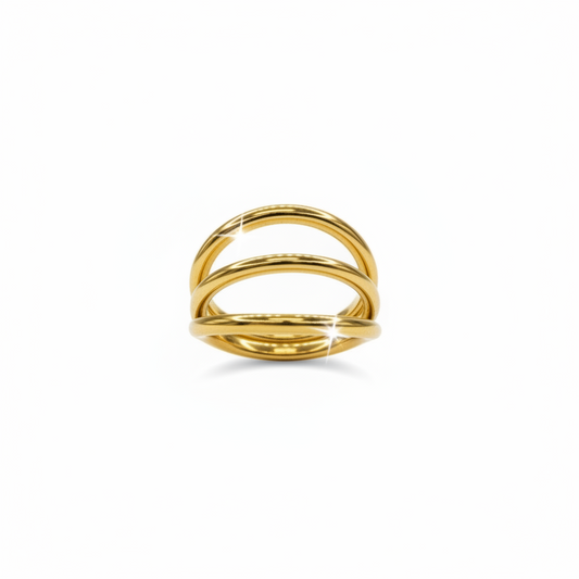 Aro Clicker Triple dorado (recubrimiento PVD) - Titanio