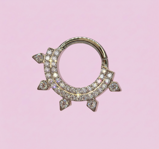 Aro clicker 5 picos con Zirconias - Titanio