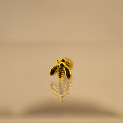 Piercing Abeja mini dorado - Acero Quirúrgico