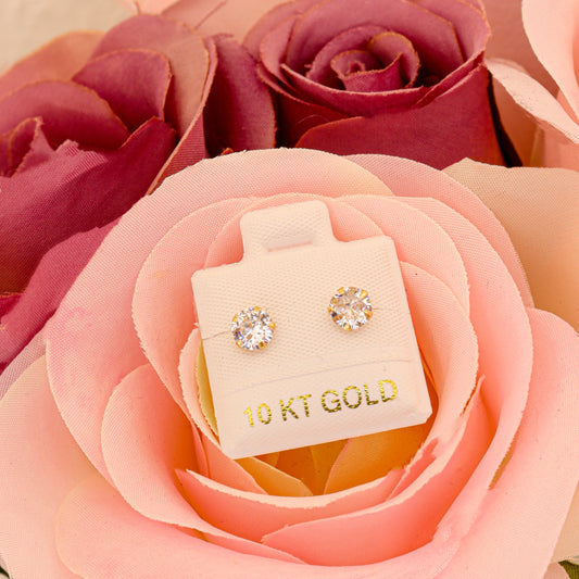 Broquel Zirconia - oro 10k