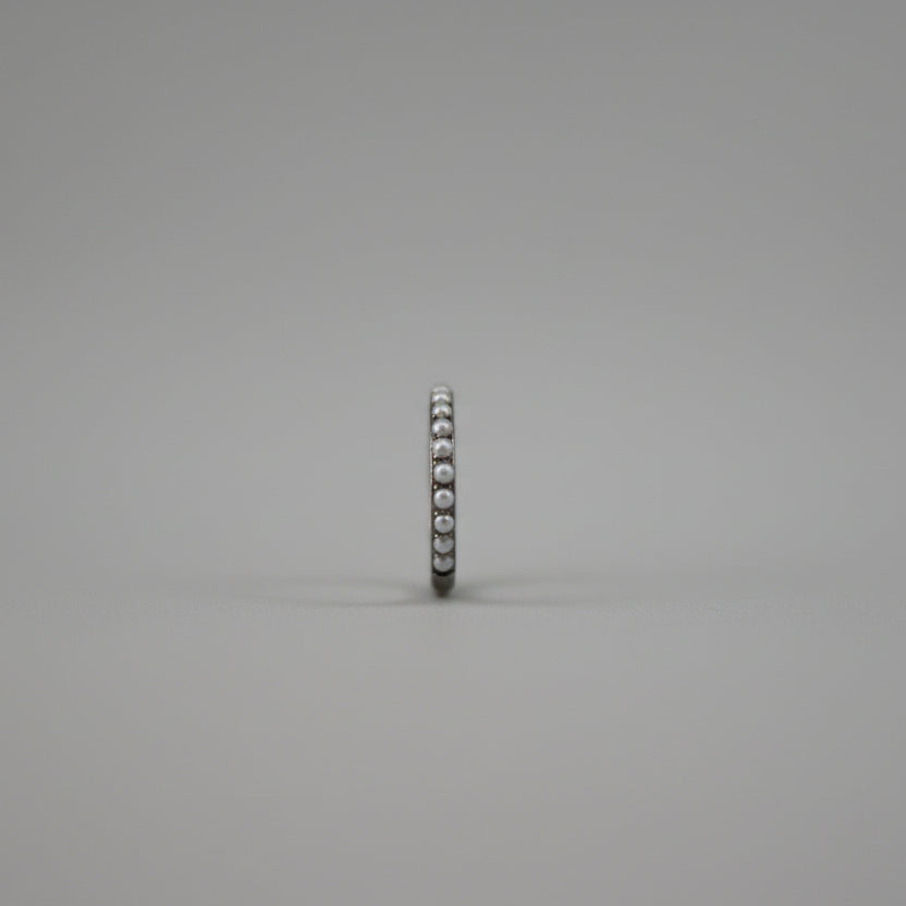 Piercing Aro de perlas - Titanio