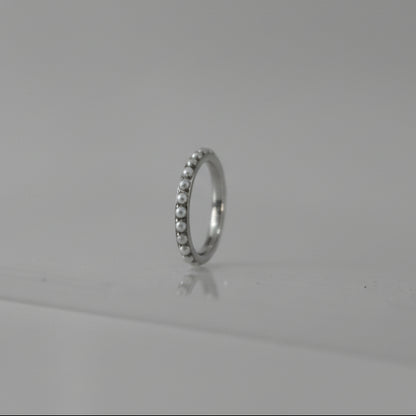 Piercing Aro de perlas - Titanio