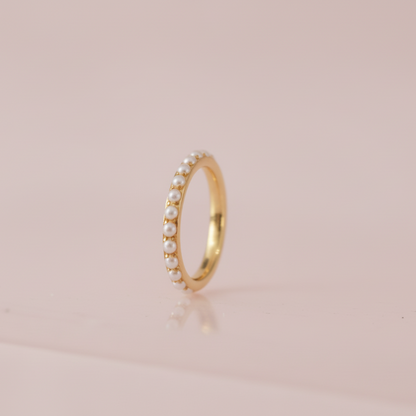 Piercing Aro de perlas - Titanio