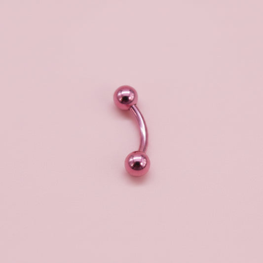 Piercing rosa para Ombligo -  Titanio