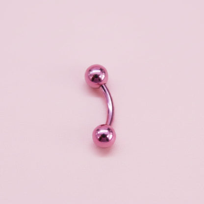 Piercing rosa para Ombligo -  Titanio