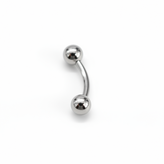 Piercing plateado para Ombligo -  Titanio