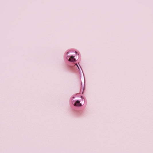 Piercing Rosa para Ombligo -  Titanio