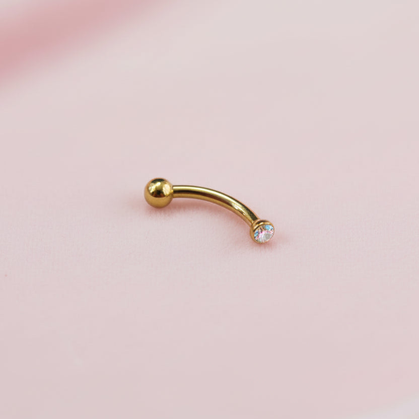 Piercing Banana Tornasol - Titanio