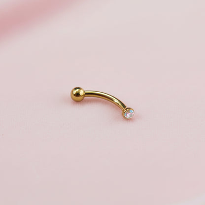 Piercing Banana Tornasol - Titanio