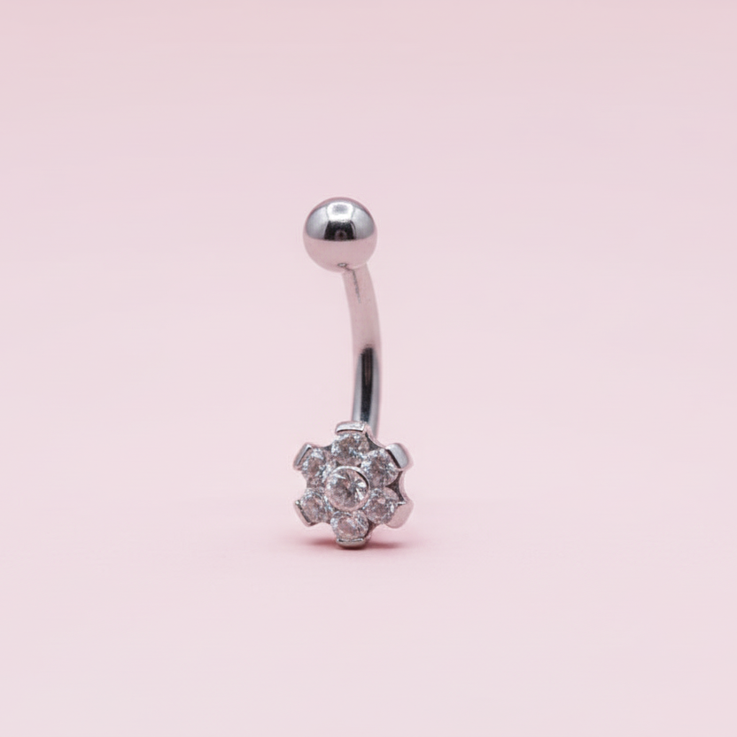 Piercing Banana Flor - Titanio