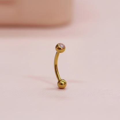 Piercing Banana básico - Titanio