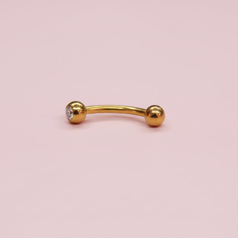 Piercing Banana básico - Titanio