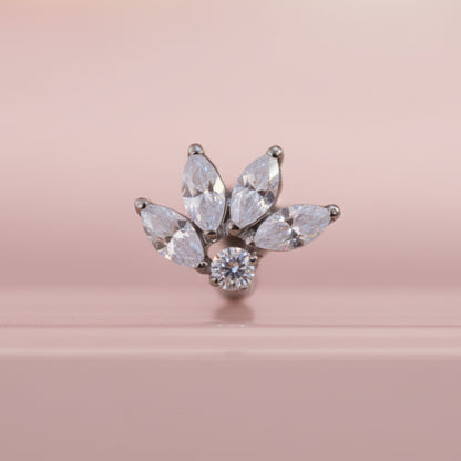 Piercing Flor Boreal - Titanio