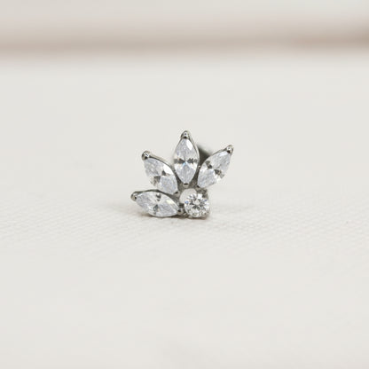 Piercing Flor Boreal - Titanio