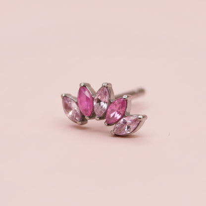 Piercing  Loto  Especial Rosa - Titanio