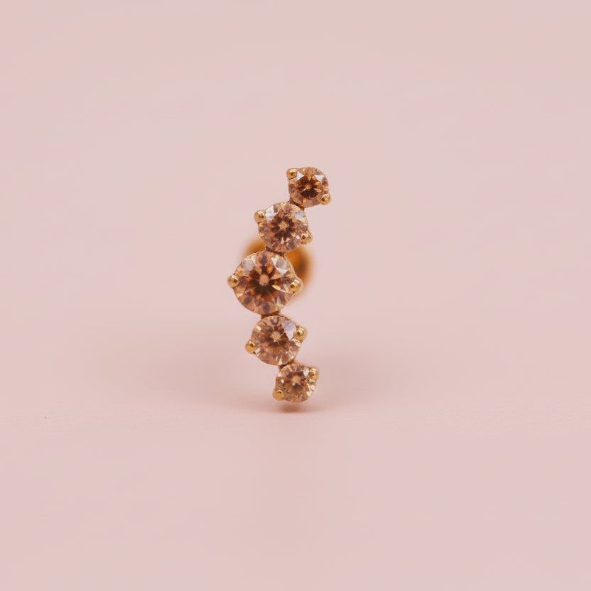 Piercing Champagne - Titanio