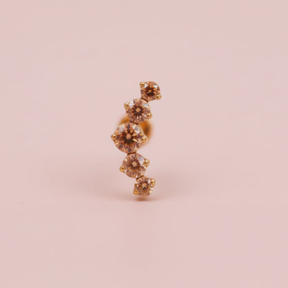 Piercing Champagne - Titanio