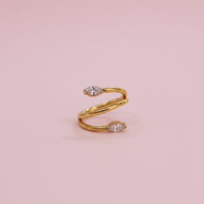 Piercing Aro Enredadera Spiral - Titanio (Clicker)