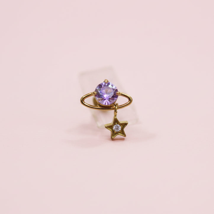 Piercing Planeta Purpura - Titanio (Labret)