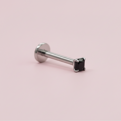 Piercing zirconia negra 2.5 mm - Titanio