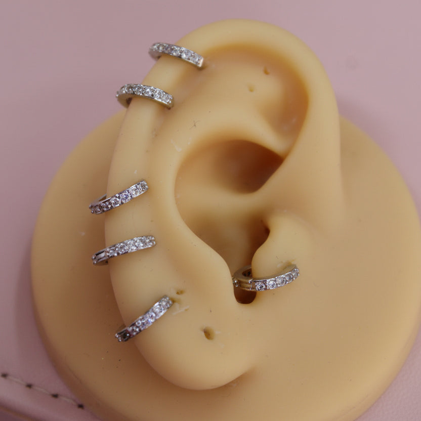 Arracadas CLEA Mini Plateado