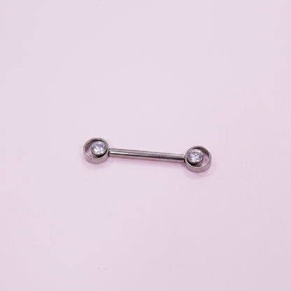 Piercing para Pezón Doble circulo - Titanio