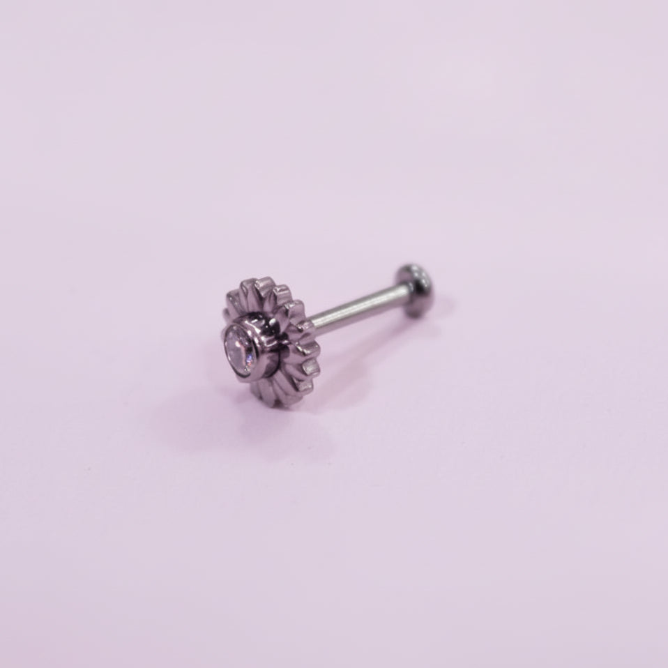 Girasol Dorado Push- Pin - Titanio
