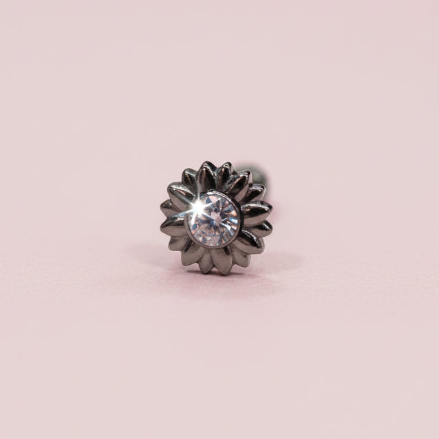 Girasol Dorado Push- Pin - Titanio