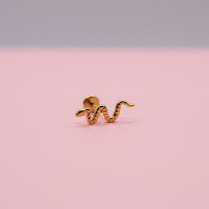 Piercing Serpiente Dorada PVD GOLD - Titanio