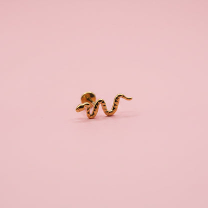 Piercing Serpiente Dorada PVD GOLD - Titanio