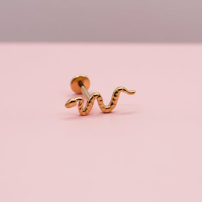 Piercing Serpiente Dorada PVD GOLD - Titanio