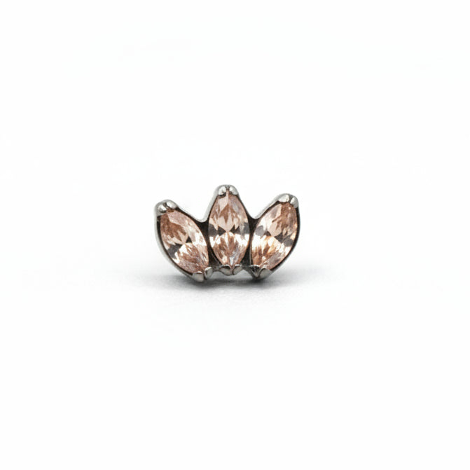 Piercing Marquise champagne - Titanio