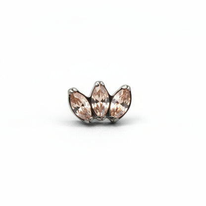 Piercing Marquise champagne - Titanio