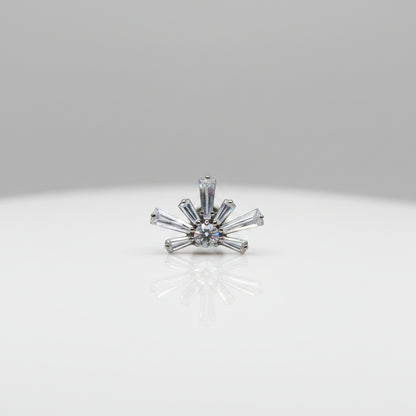 Piercing Rayos de cristal - Titanio