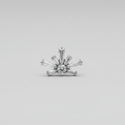Piercing Rayos de cristal - Titanio