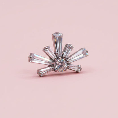 Piercing Rayos de cristal - Titanio