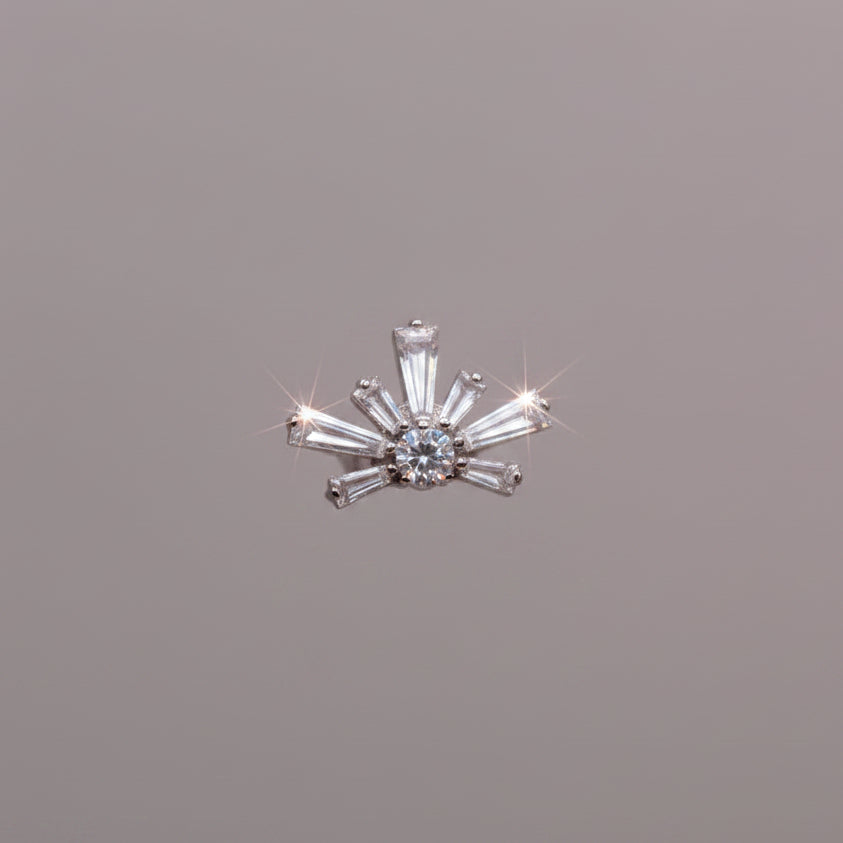 Piercing Rayos de cristal - Titanio