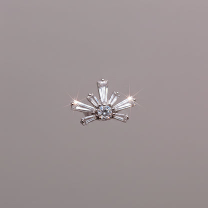 Piercing Rayos de cristal - Titanio