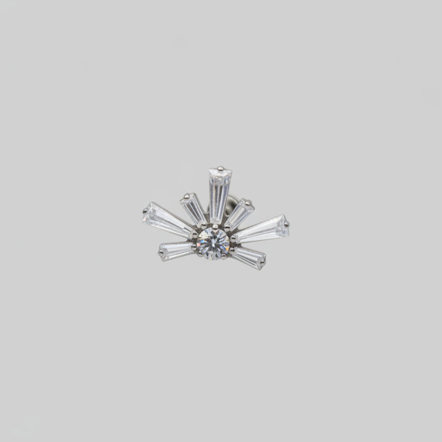 Piercing Rayos de cristal - Titanio