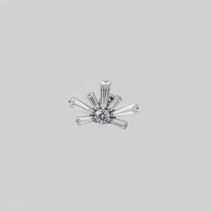 Piercing Rayos de cristal - Titanio